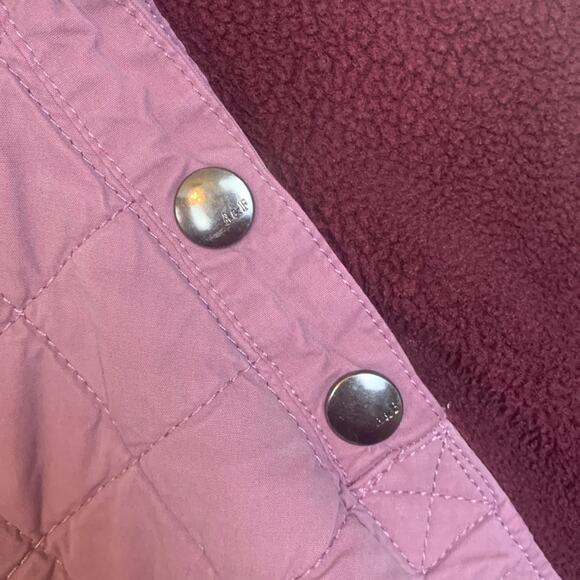 Abercrombie & Fitch women's large pink purple fleece sweatshirt pullover pata - Picture 5 of 10